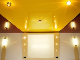 Виртуозные цветные потолки: искусство в натяжении