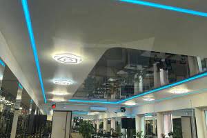 Многоуровневые потолки с подсветкой