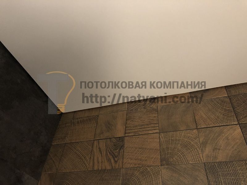 Натяжной потолок с теневым профилем в Ногинске