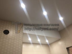 Стоимость натяжных потолков с подсветкой в Домодедово